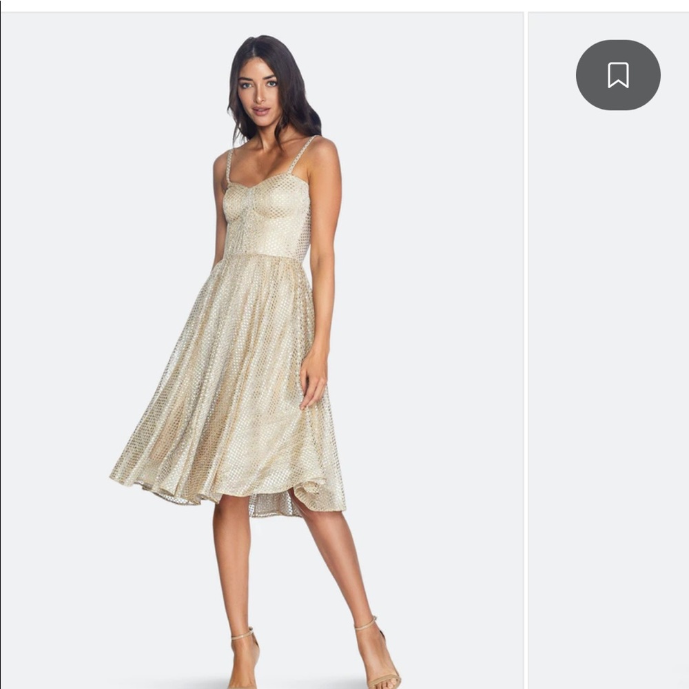 Dress the Population Size S Gold Dress